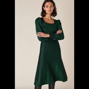 NWT Monsoon London Green Dress.